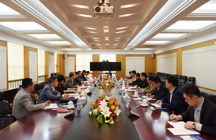 中启控股集团总裁郭道盛一行到集团交流学习(图2)