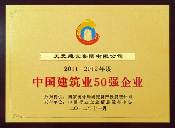 中国建筑业50强企业(图1)