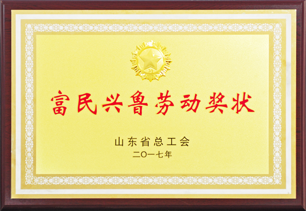 富民兴鲁劳动奖状(图1)