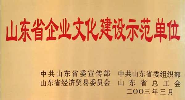 山东省企业文化建设示范单位(图1)