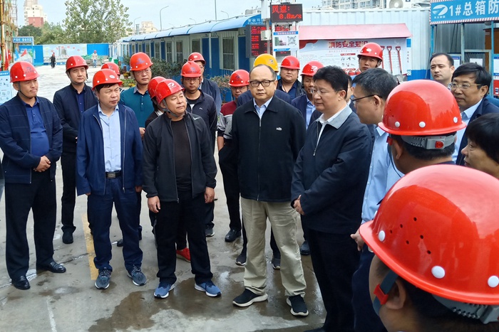 市长孟庆斌到集团施工的北城新区二期学校PPP项目调研(图1)