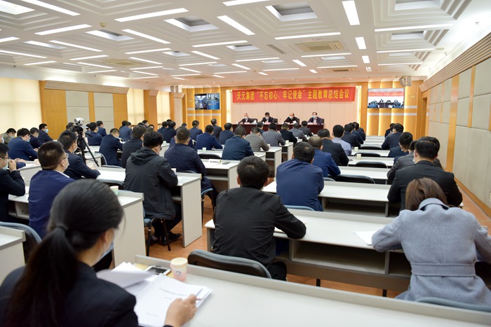集团召开“不忘初心、牢记使命”主题教育总结大会(图1)