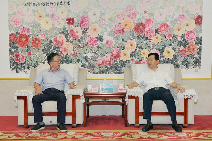 新疆兵团建工集团总经理傅志训一行到集团考察交流(图1) 新疆兵团建工集团总经理傅志训一行到集团考察交流(图1)