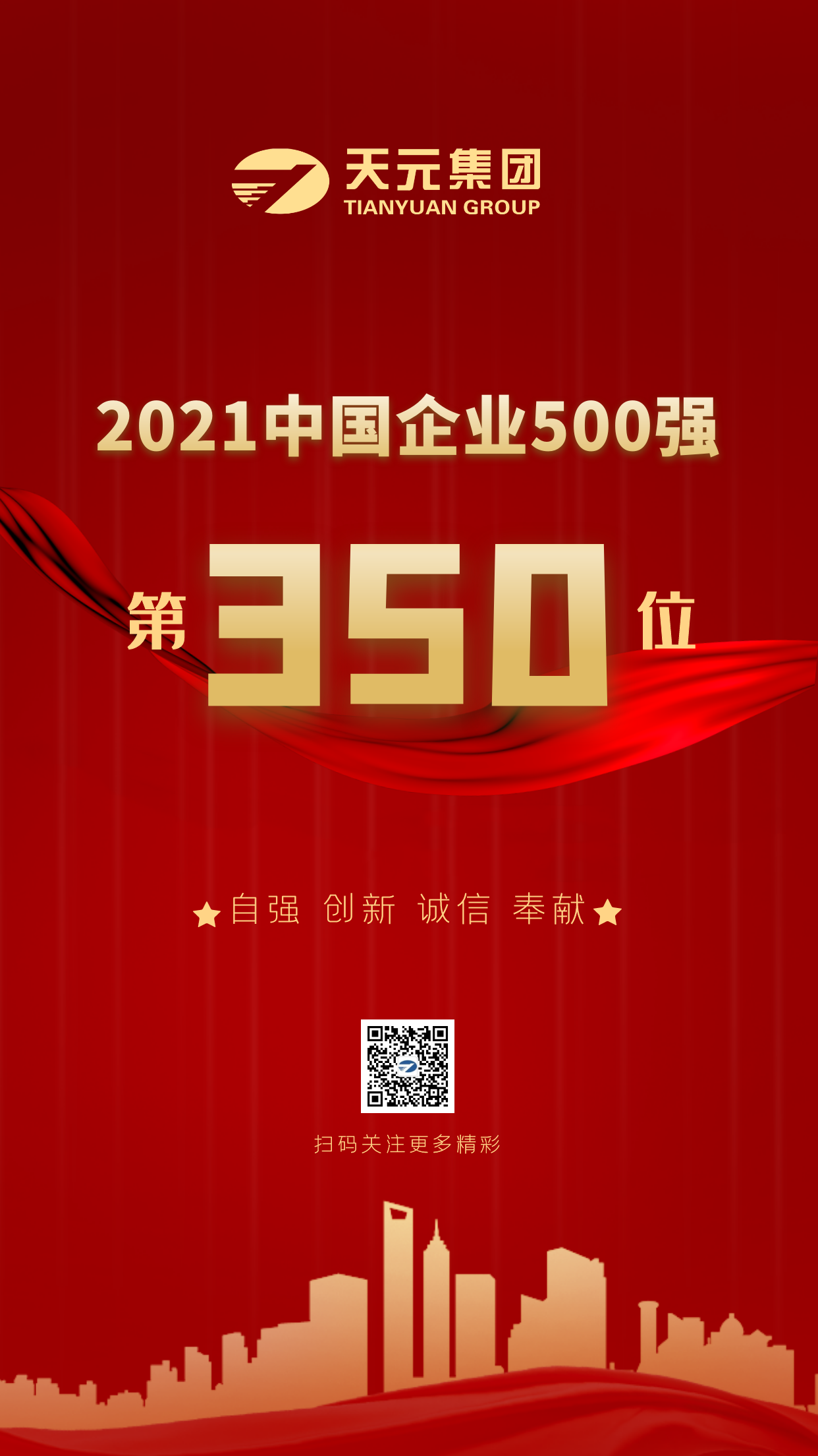 集团再次上榜中国500强企业榜单，排名继续攀升！(图1)