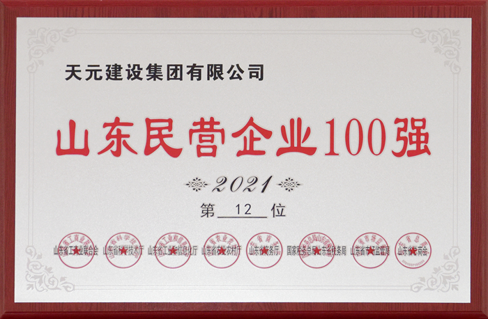 2021山东民营企业100强(图1)