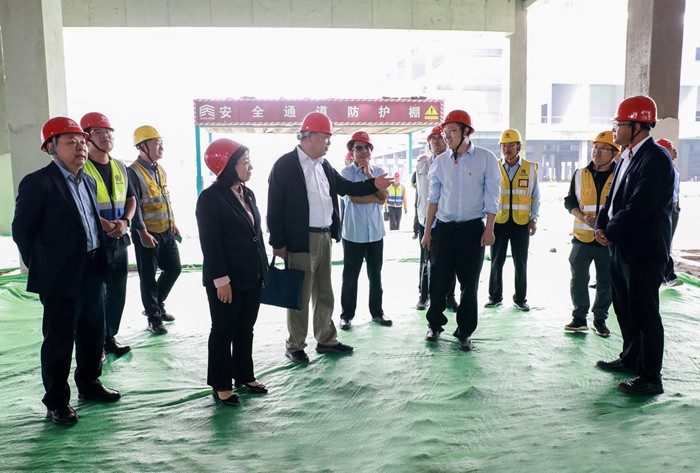 2024年全省住房城乡建设系统重点工程创新创优劳动竞赛调研观摩会（临沂站）在集团项目举行(图1)